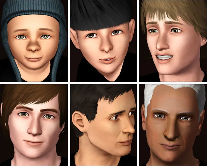 Ultra-Plain Faces Sims 3