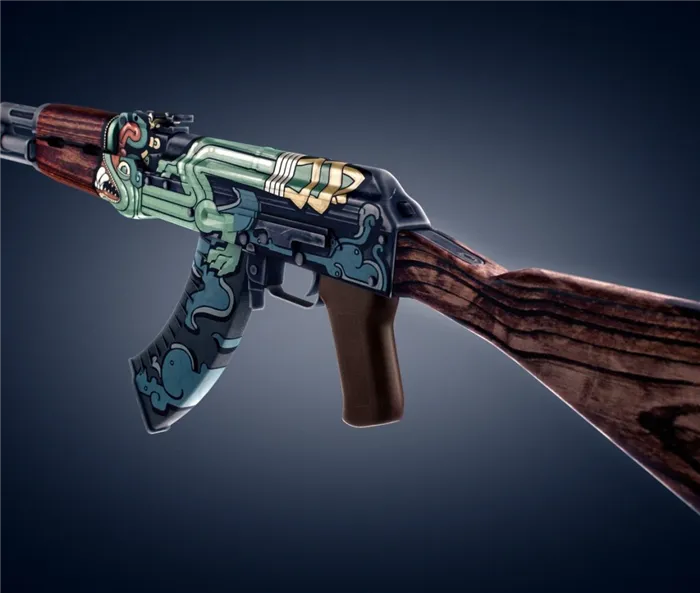 AK-47, стреляющий змеиной кожей