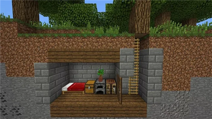 Как построить дом с подвалом в Minecraft