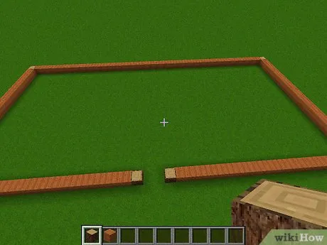 Изображение строительства гигантского дома в Minecraft Шаг 1