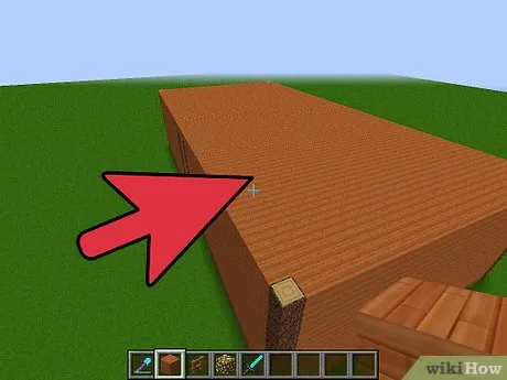 Изображение строительства гигантского дома в Minecraft Шаг 3