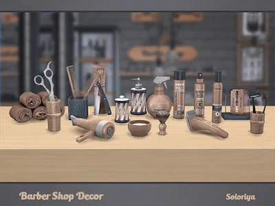 Парикмахерская и салон красоты - набор мебели и декора для The Sims 4 со ссылками на скачивание