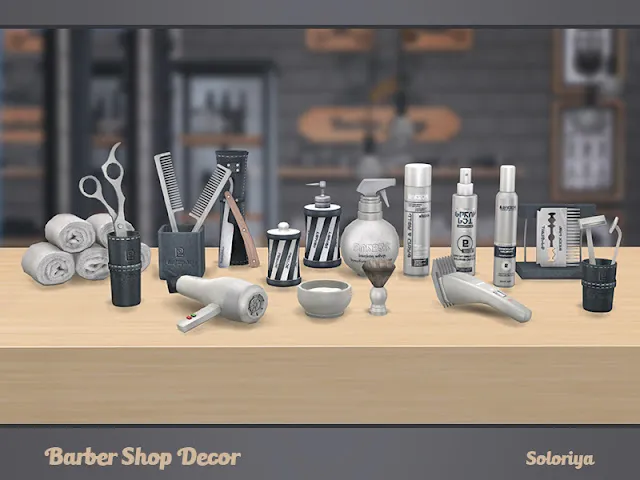 Парикмахерская и салон красоты - набор мебели и декора для The Sims 4 со ссылками на скачивание