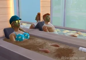 Грязевые ванны в The Sims 4 Spa Day