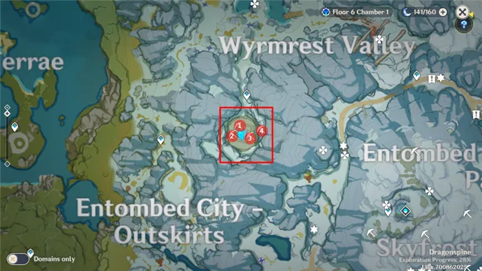 Original God in the Mountains Impact Quest Растопите все ледяные части пика Виндагнир.