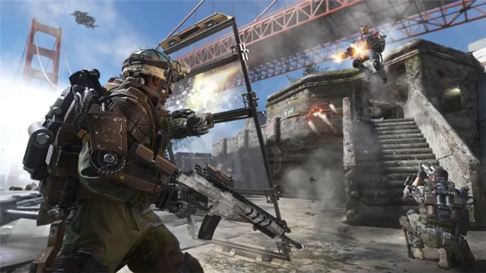 Call of Duty: Advanced Warfare для двух игроков на PS4.