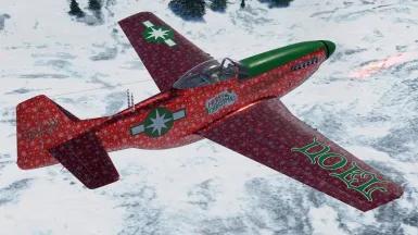 P-51 Mustang Рождественское бумажное издание