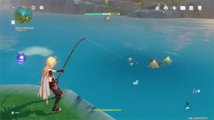 Как ловить рыбу Genshin Impact