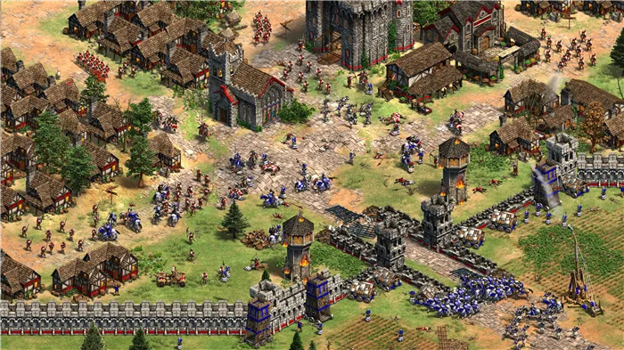 Вообще, в Age of Empires 2 тоже были большие армии и гигантские крепости. 