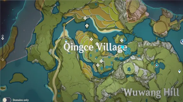 карта заоблачных перчиков в деревне Цинцэ