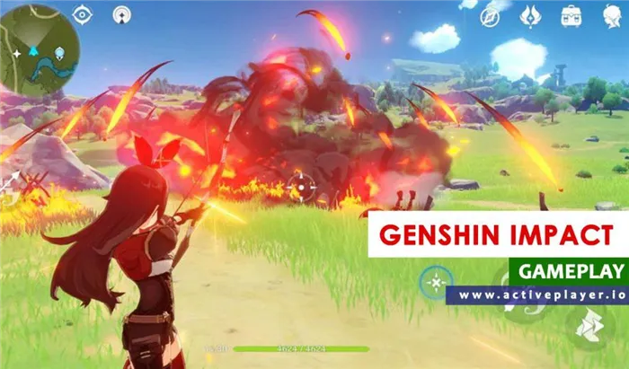 Количество живых игроков в Genshin Impact — геймплей