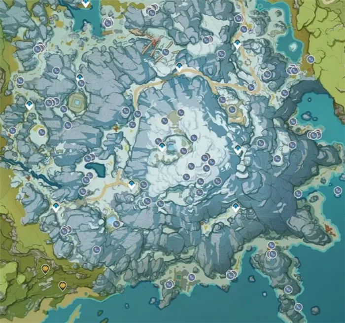 Точки на карте, где можно фармить Звездное серебро в Genshin Impact (Геншин Импакт)