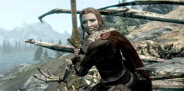 Skyrim – воительница с мечом