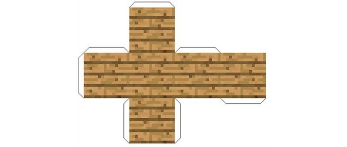 Блок из деревянных досок