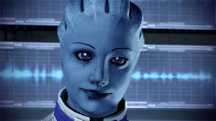 Liara in Lair of the Shadow Broker | Mass effect, Mass effect funny, Mass effect romance