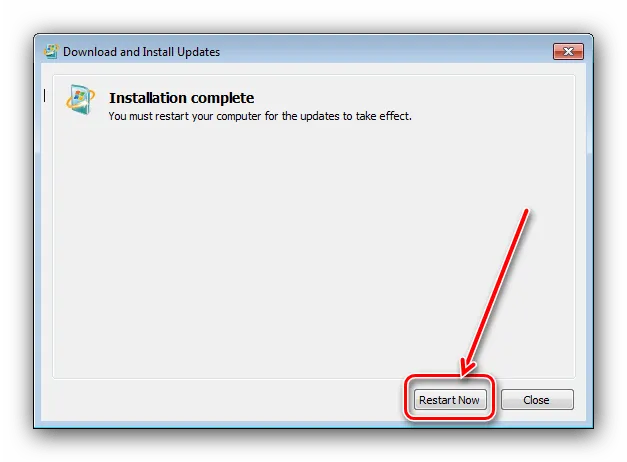 Ребут после установки обновления для решения проблемы FaceIT античита на Windows 7