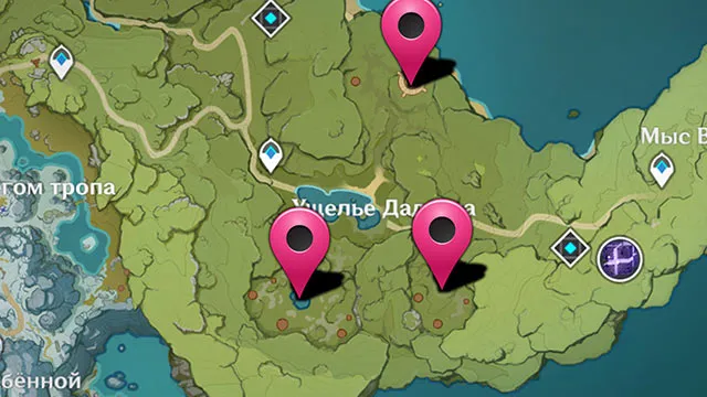 Карта трех племен для снятия печатей на кладбище