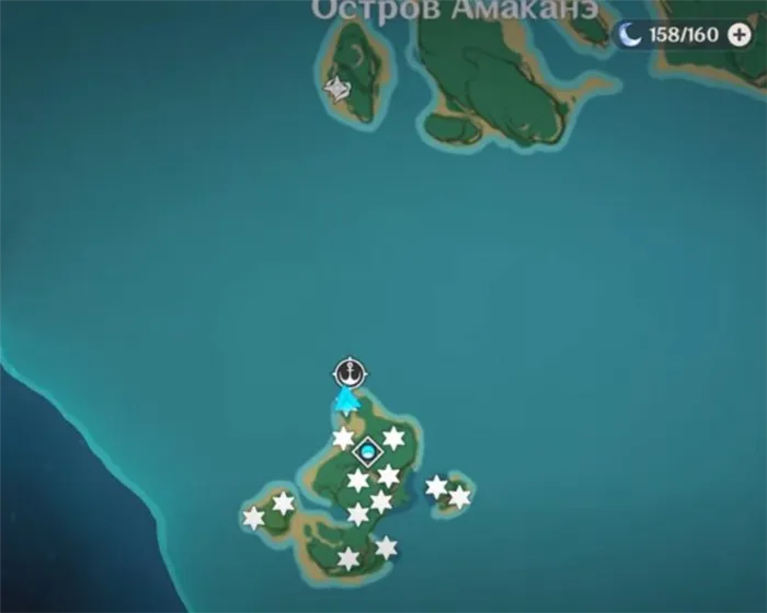 Расположение всех горшков в секретном квесте на острове в Инадзума в Genshin Impact (Геншин Импакт 2.0)