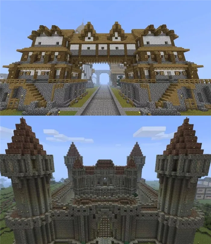 Красивый майнкрафт Дома в Minecraft разных конструкций