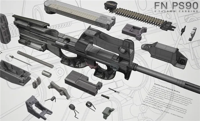 FN P90 конструкция