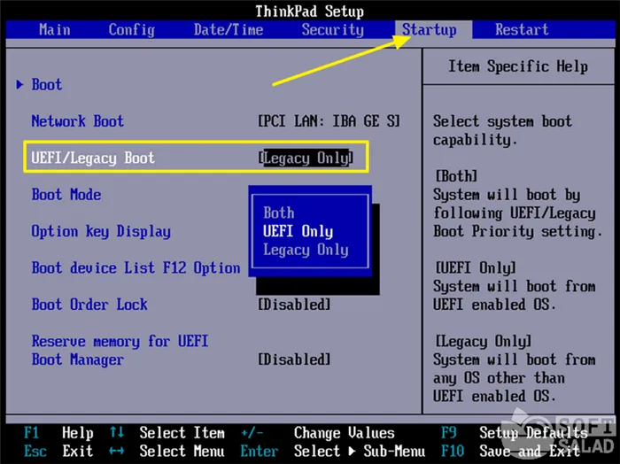 UEFI/Legacy Boot